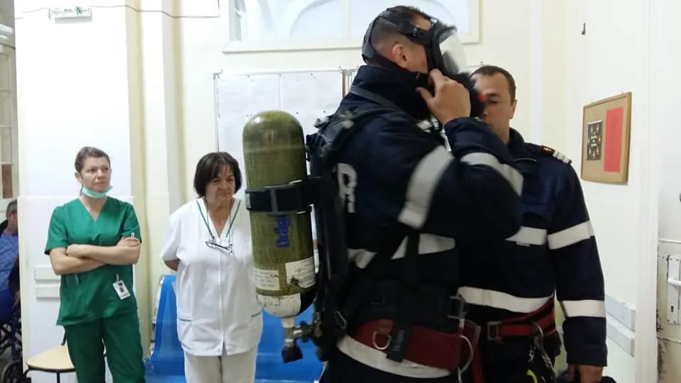 FOTO ISU Harghita, în control la Spitalul Județean de Urgență Miercurea-Ciuc