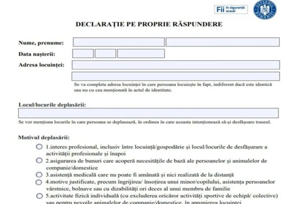 Cum să scăpați de amendă dacă ieșiți din casă. Declarația pe propria răspundere, pe telefon! Ghid de utilizare