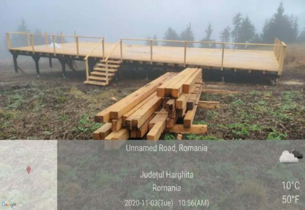 Construcție ilegală într-o stațiune din Harghita