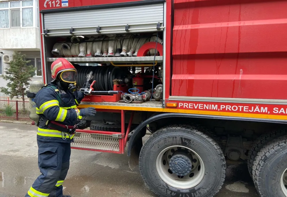 Incendiu pe DN13A