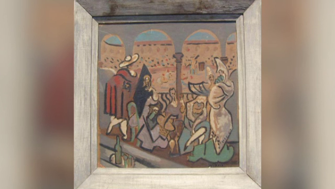 Un tablou de Picasso în camera de corpuri delicte a IPJ Harghita