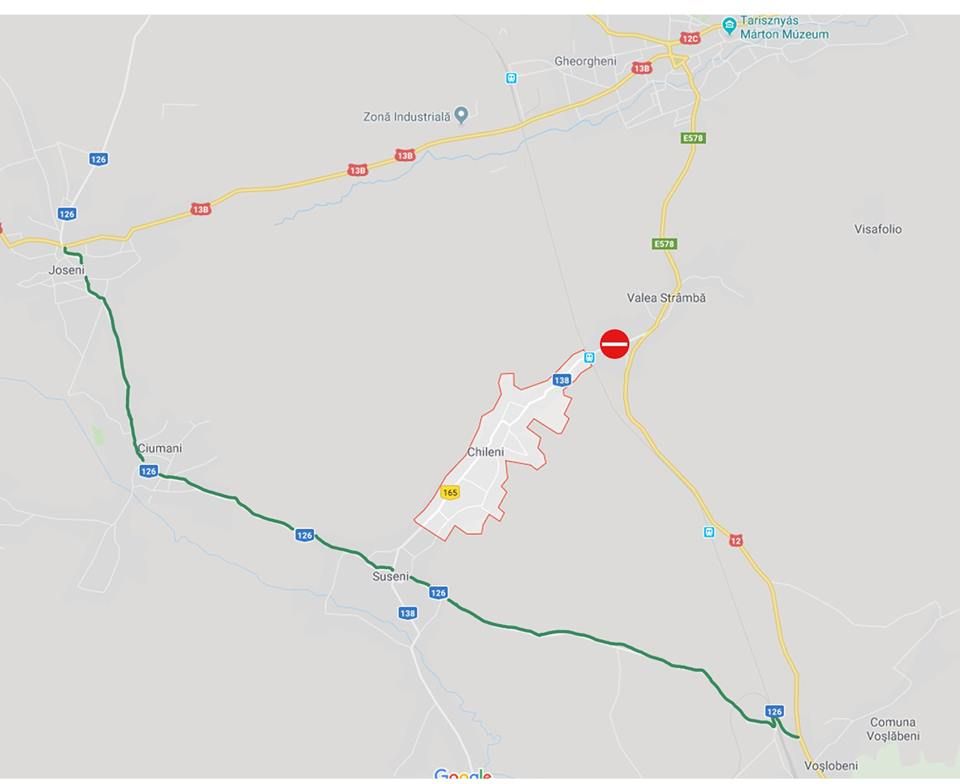 Restricții de circulație pe drumul județean din localitatea Valea Strâmbă
