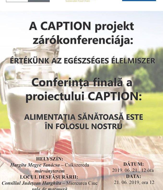 CJ Harghita promovează alimentaţia sănătoasă