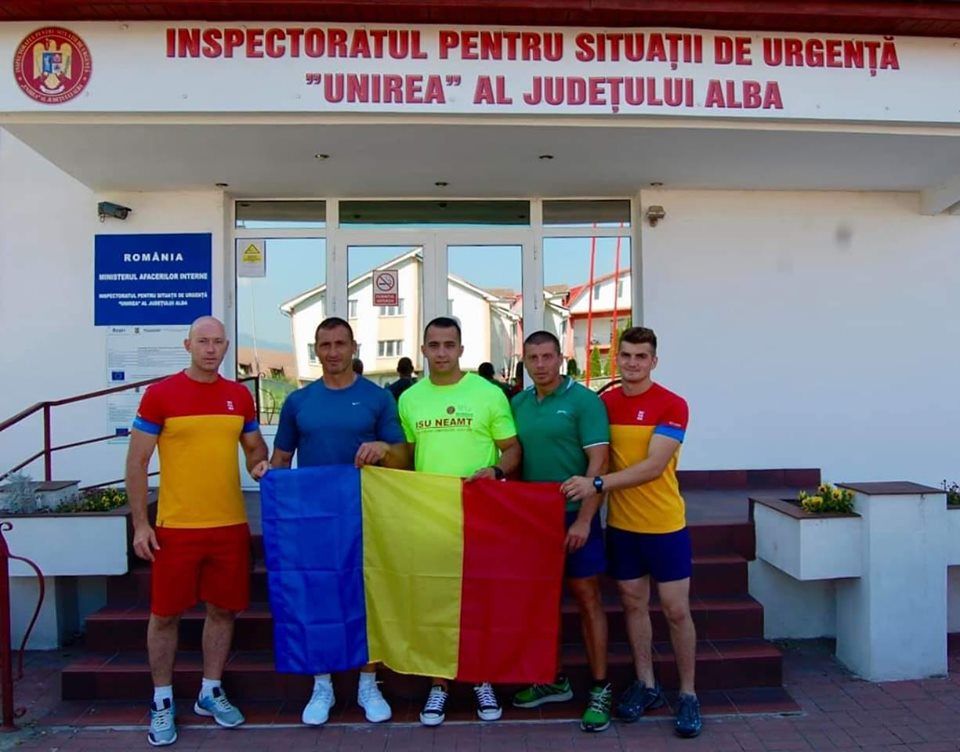 Un salvator harghitean la concursul "Cel Mai Puternic Pompier"