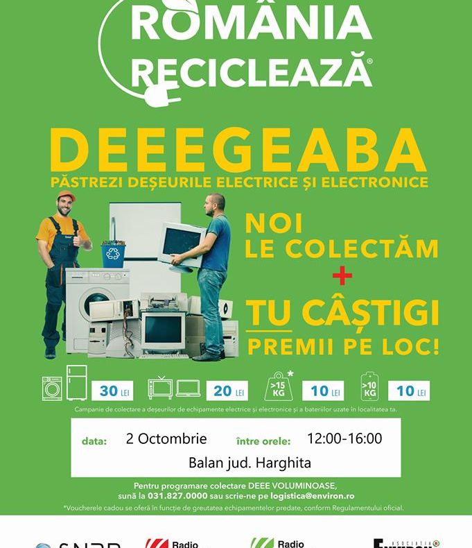 La Bălan se colectază deșeurile electronice