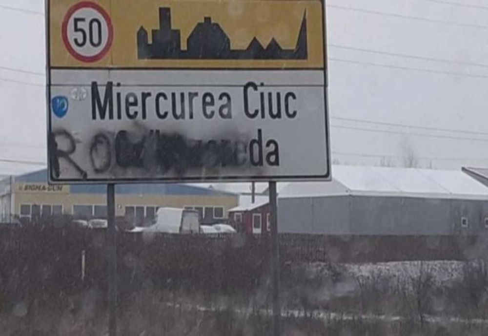 Bărbat de 30 de ani din Bacău, cercetat pentru distrugerea indicatoarelor rutiere în limba maghiară