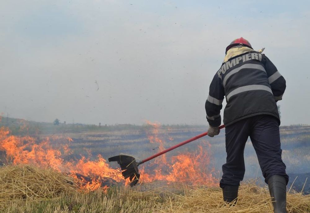 7 incendii de vegetație în această seară în județul Harghita