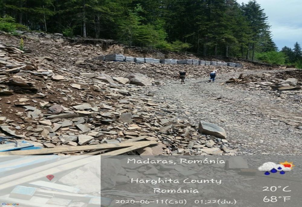 Societate care exploata ilegal agregate minerale din zona Mădăraș, amendată cu 30.000 de lei de Garda de Mediu Harghita