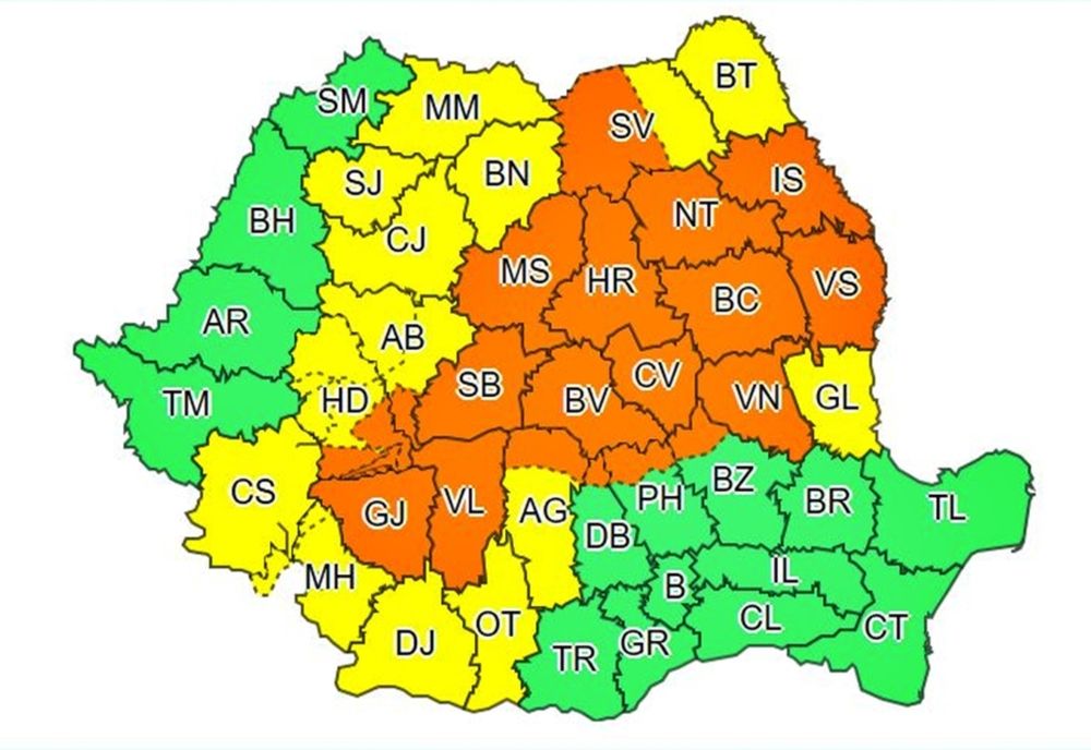 Alertă meteo! COD PORTOCALIU  de vreme severă!