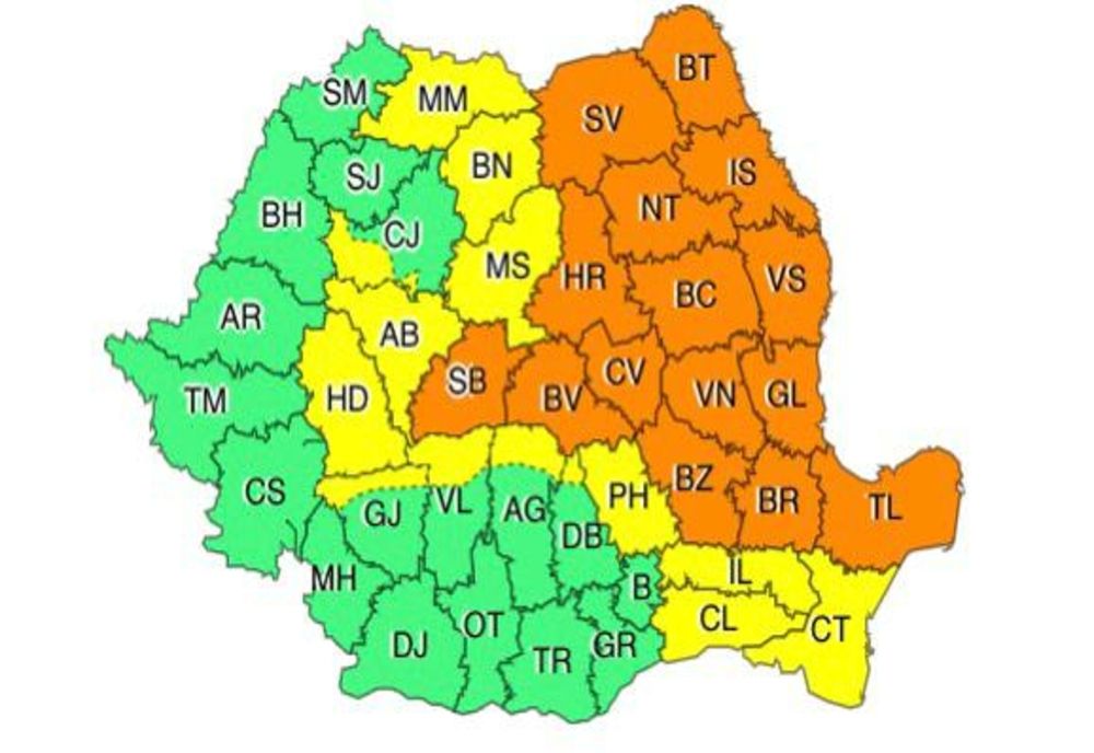 COD PORTOCALU de vreme severă!