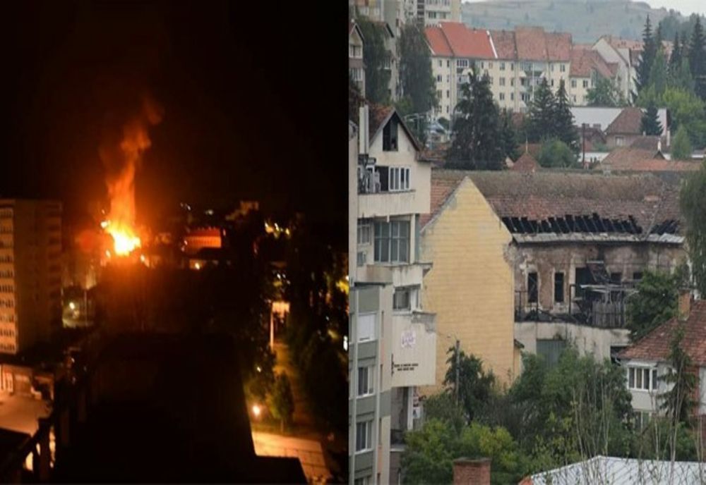 Incendiu violent la un club din Miercurea Ciuc! Pagube de 100.000 de lei