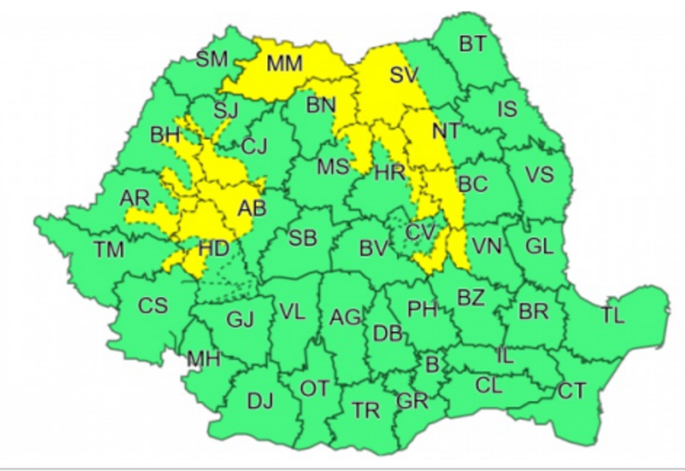 Nu scăpăm de frig și ninsori! COD GALBEN în mai multe județe