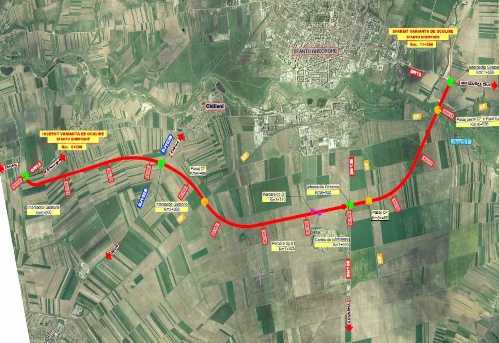 CNAIR a desemnat câștigătortul pentru proiectarea și execuția Variantei de Ocolire a municipiului Sfântu Gheorghe