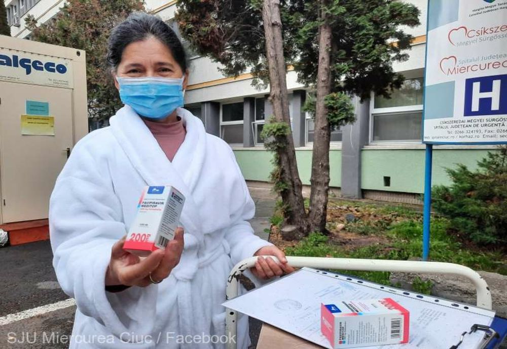 Spitalul Județean din Miercurea Ciuc a primit 1.000 de cutii Favipiravir Meditop, de la Guvernul maghiar 