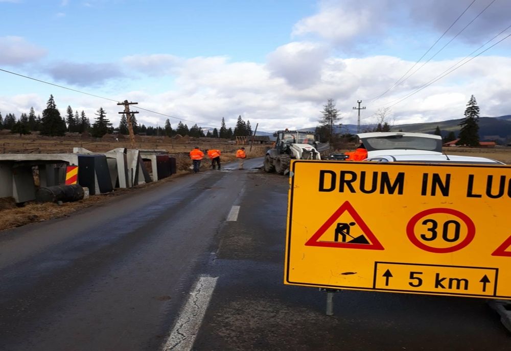 CJ Harghita reabilitează drumurile afectate de inundațiile din vară