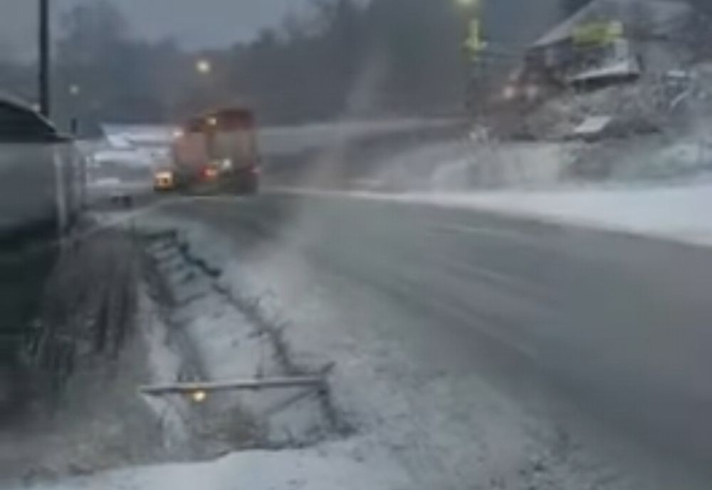 VIDEO Ninge în centrul țării!