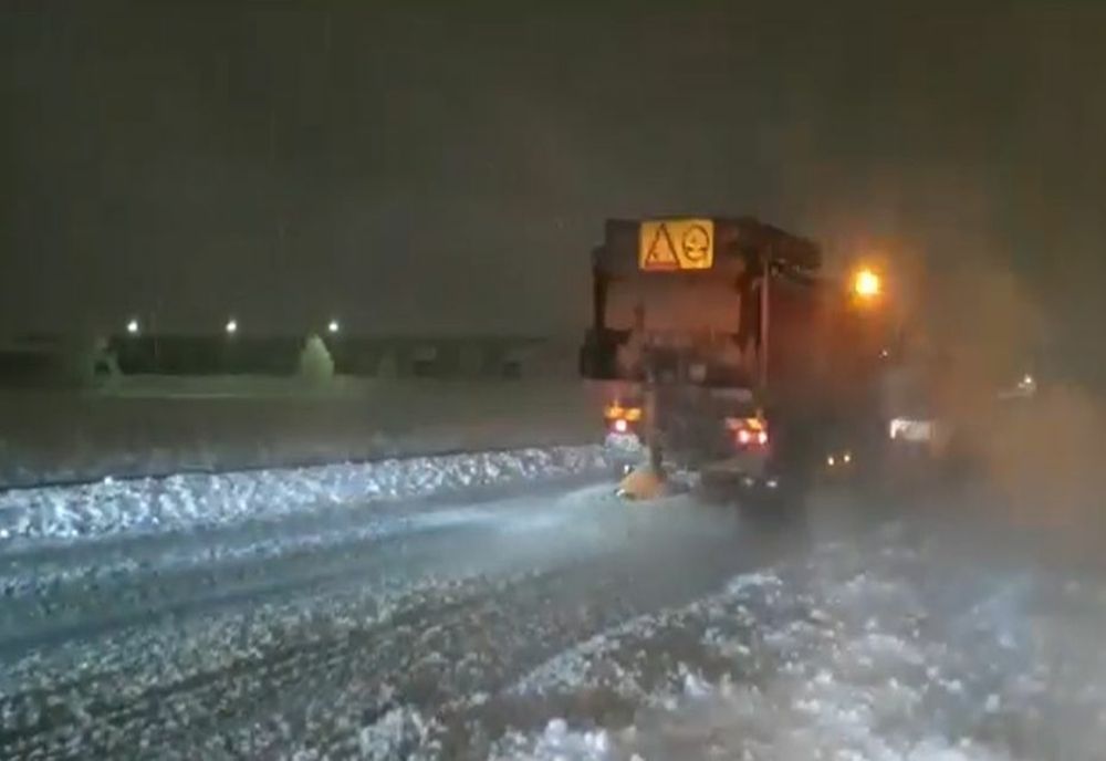 VIDEO A revenit iarna în centrul țării