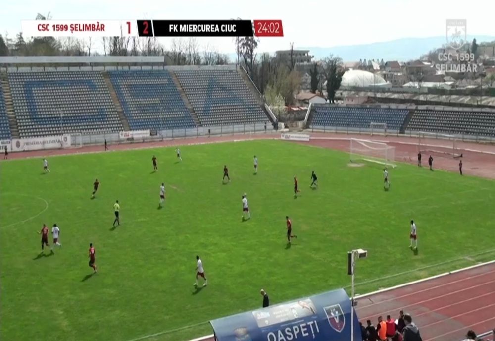 LIGA 2: Meci cu 5 goluri între Şelimbăr şi Miercurea Ciuc