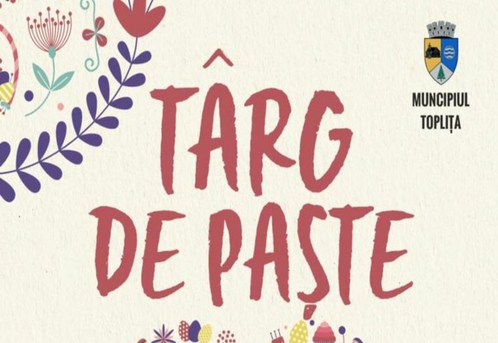 Târg de Paște în Parcul central din municipiul Toplița