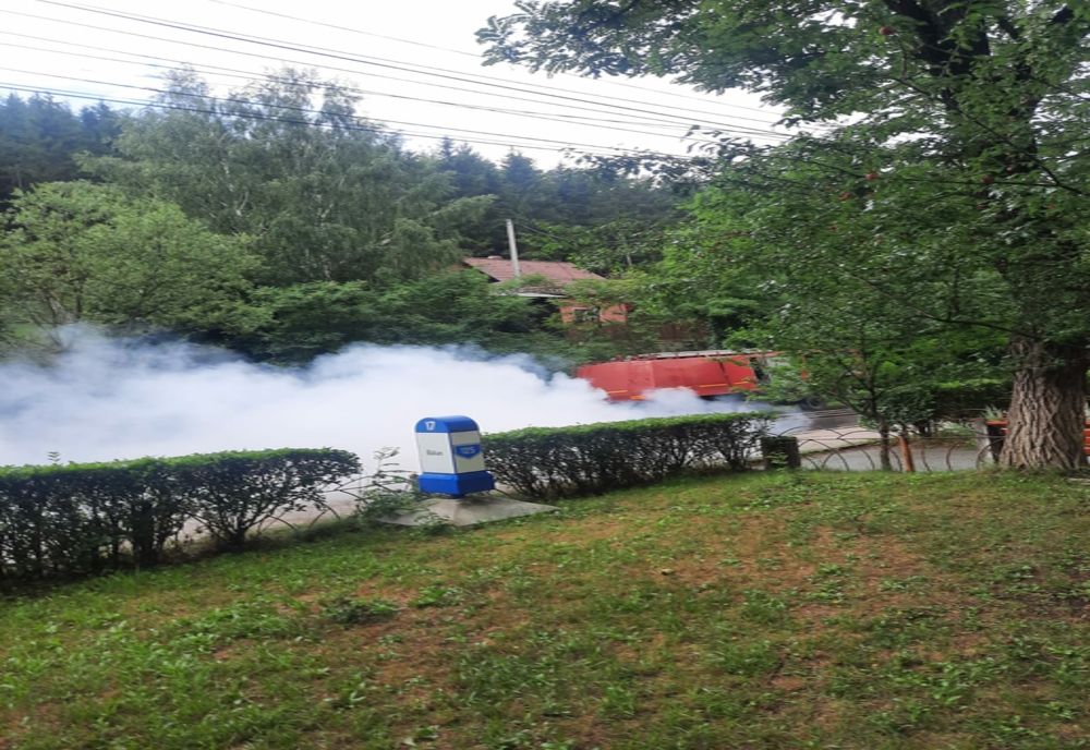 Un autoturism a luat foc în oraşul Bălan