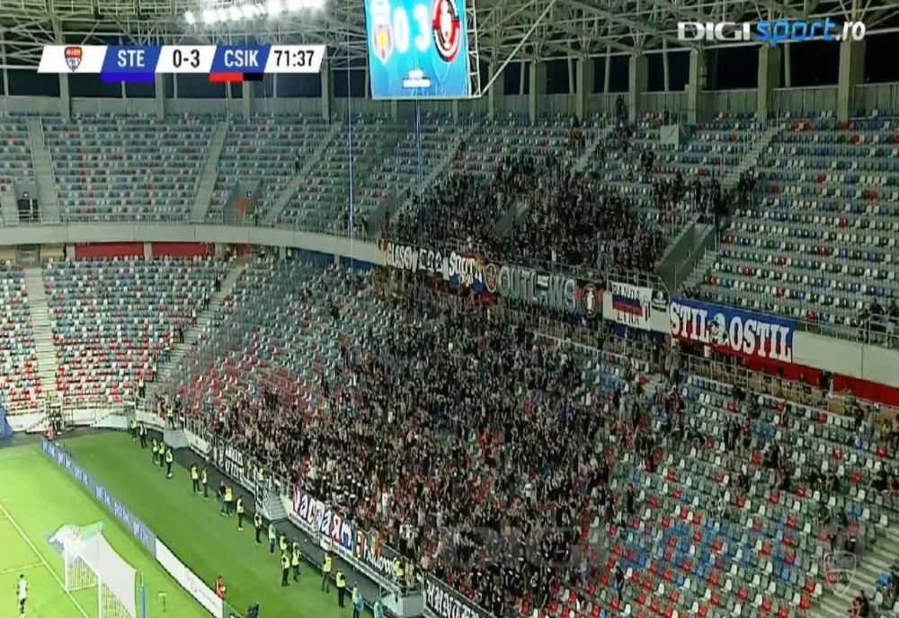 VIDEO | CSA Steaua, umilită pe teren propriu de Csikszereda!