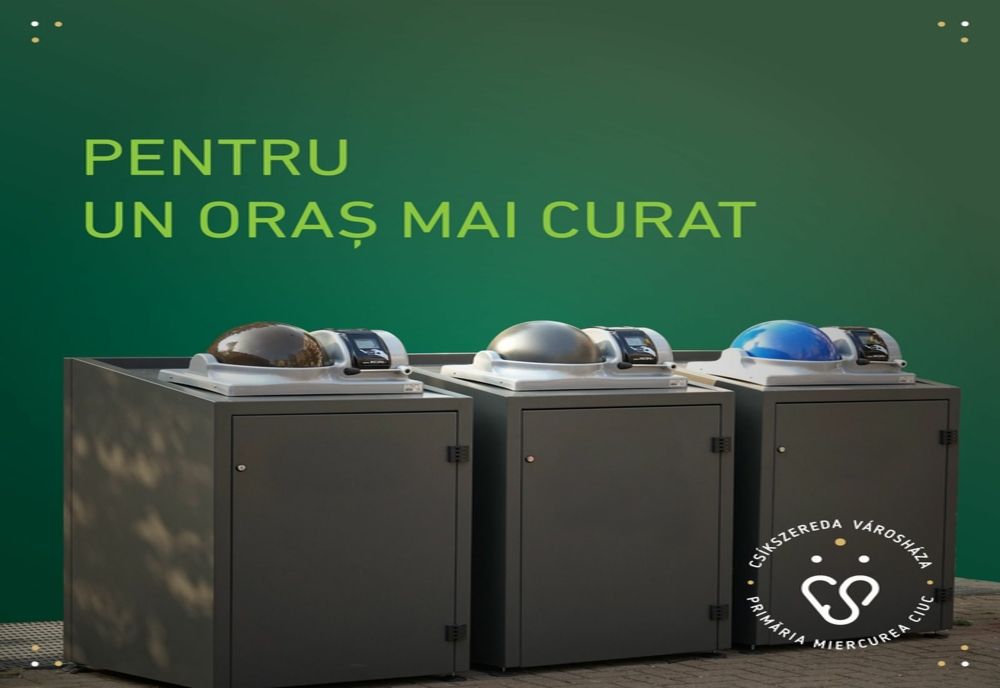 Primăria Miercurea Ciuc a depus o cerere de finanţare prin PNRR pentru 50 de containere inteligente şi un centru de colectare a deşeurilor