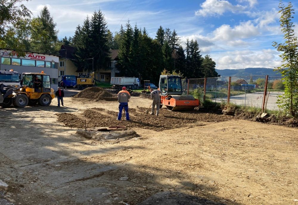 Ample lucrări pe strada Eroilor din Miercurea Ciuc