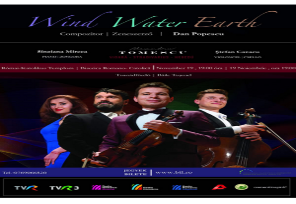 Violonistul Alexandru Tomescu va concerta în premieră la biserica romano-catolică din Băile Tuşnad