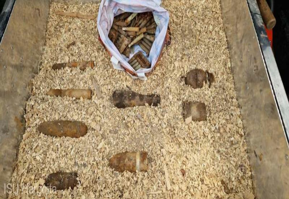 Muniţie provenită din cele două războaie mondiale, descoperită de un detectorist autorizat