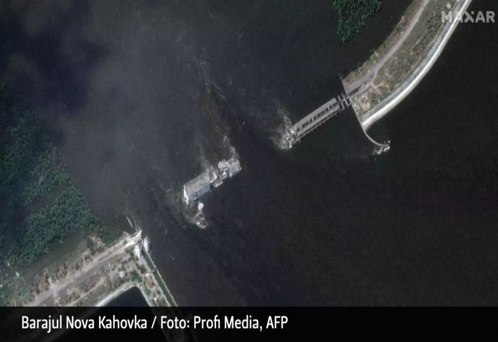 Ucraina acuză Rusia că ar fi aruncat în aer încă un baraj