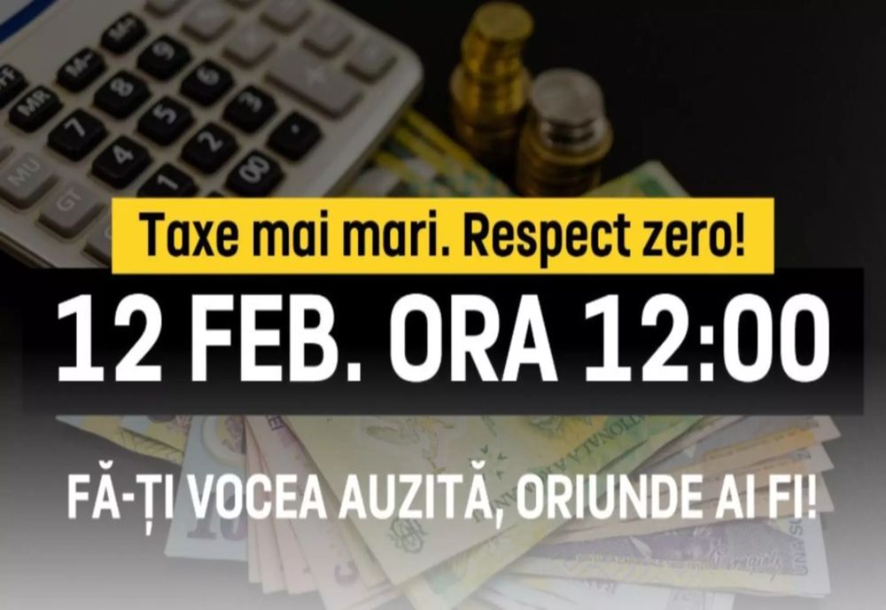 George Simion: „StopTaxeChallenge - România se oprește în loc pe 12 februarie împotriva poverii fiscale”