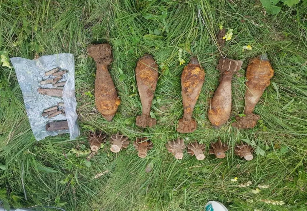 Muniție neexplodată, din Al Doilea Război Mondial, în județul Harghita
