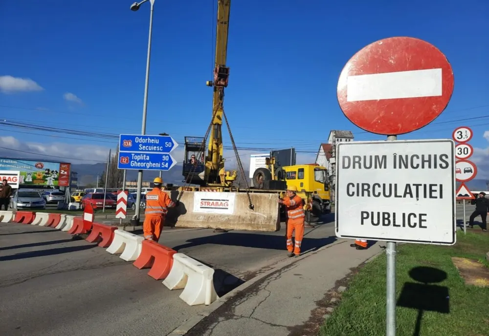 La Miercurea Ciuc a început reconstrucția pasajul peste calea ferată