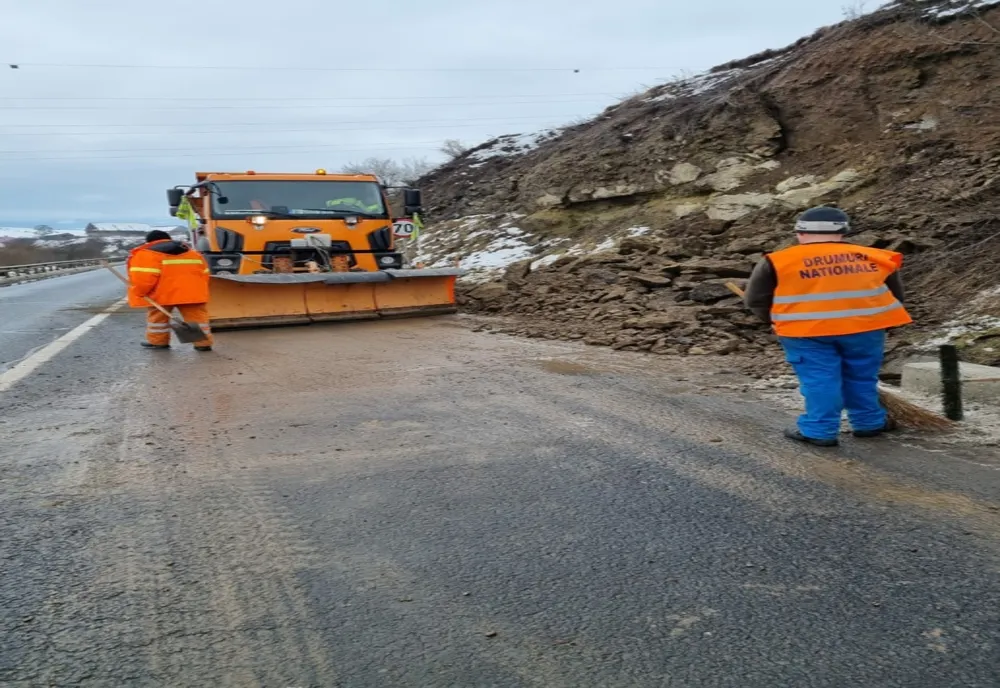 Alunecare de teren la intrare în municipiul Toplița
