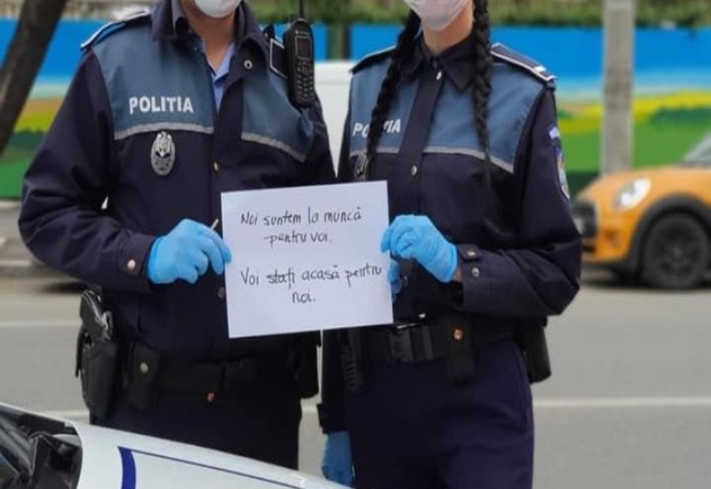 Stăm acasă, căci ne pasă! Îndemn al polițiștilor harghiteni, la sănătate prin legalitate!