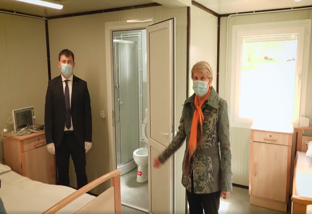 FOTO/VIDEO. Inaugurarea spitalului modular de la Miercurea Ciuc, unde vor fi tratați pacienții COVID-19