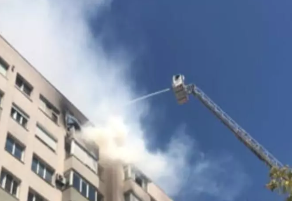 Garsonieră din Miercurea Ciuc, în flăcări