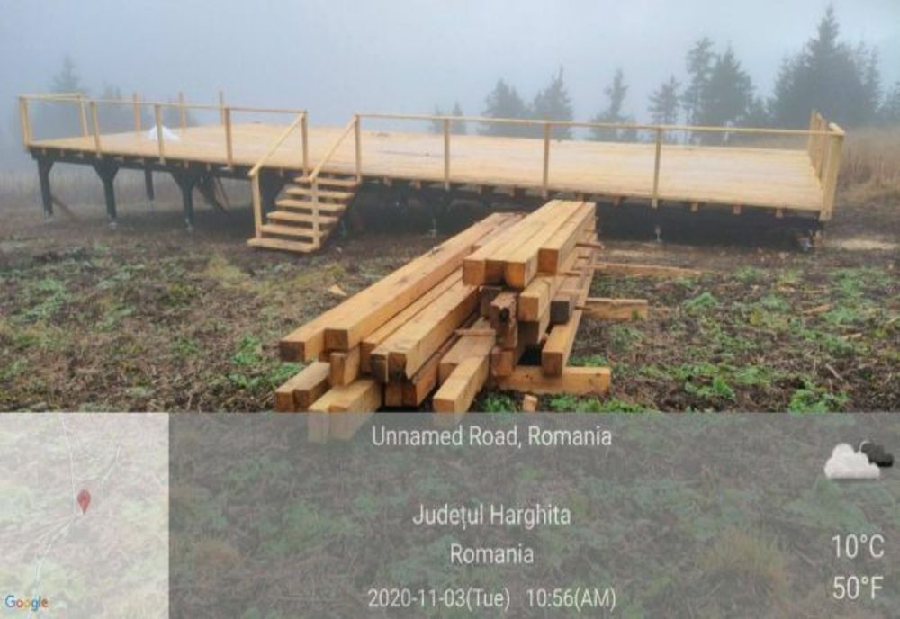 Construcție ilegală într-o stațiune din Harghita