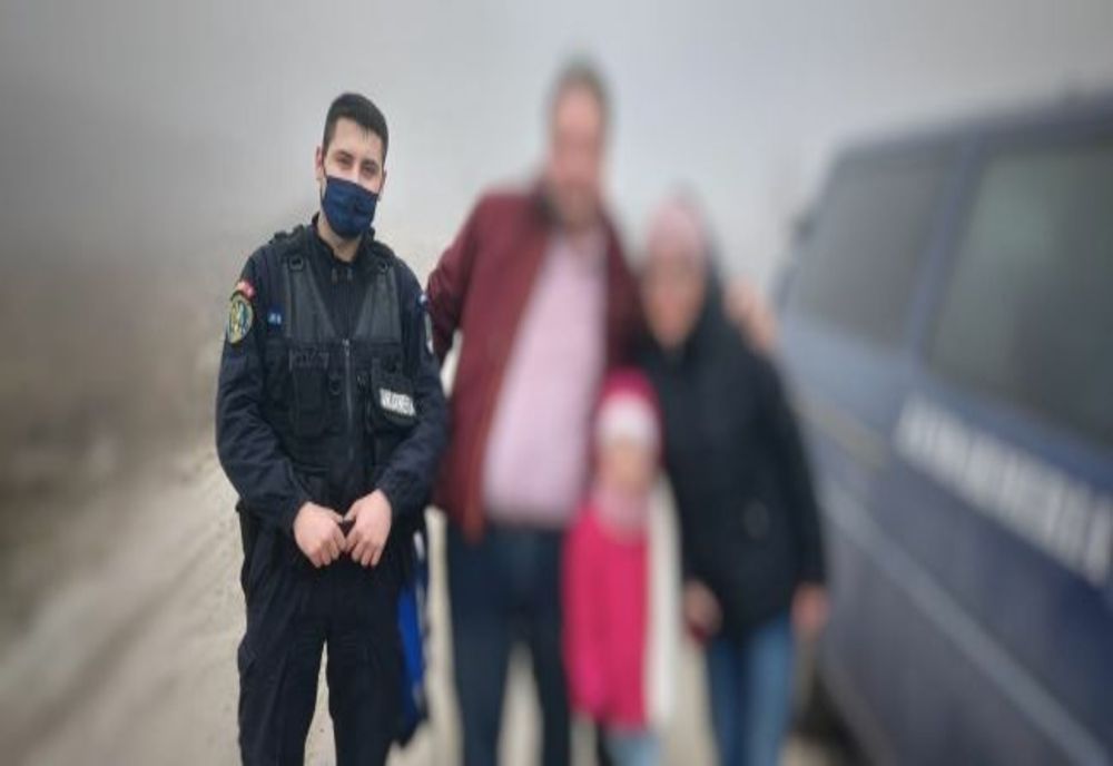 O familie rătăcită a fost găsită de jandarmi