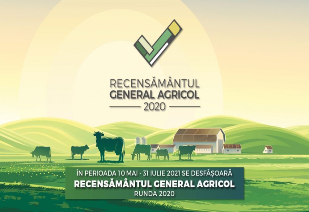 Pe 10 mai a început colectarea datelor în cadrul Recensământului General Agricol runda 2020. Rezultatele, în decembrie 2022