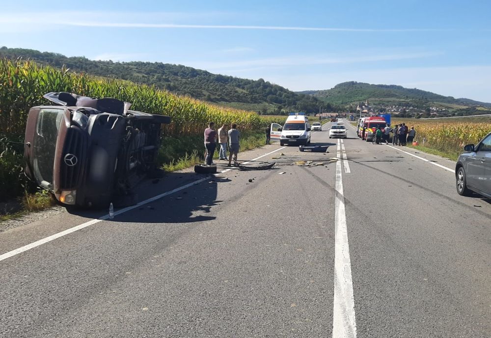 Un șofer din Harghita a fost implicat într-un accident rutier la Sibiu