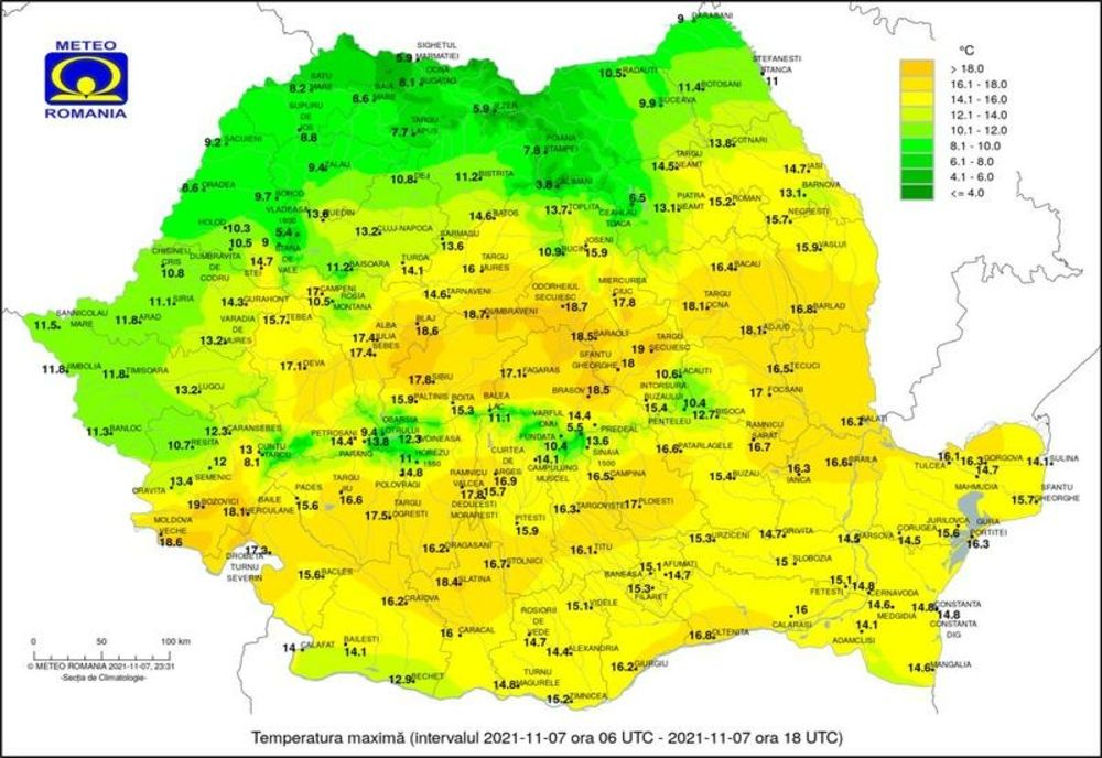 Covasna și Harghita, la extreme! La Târgu Secuiesc cel mai cald, iar la Miercurea Ciuc, cel mai frig!