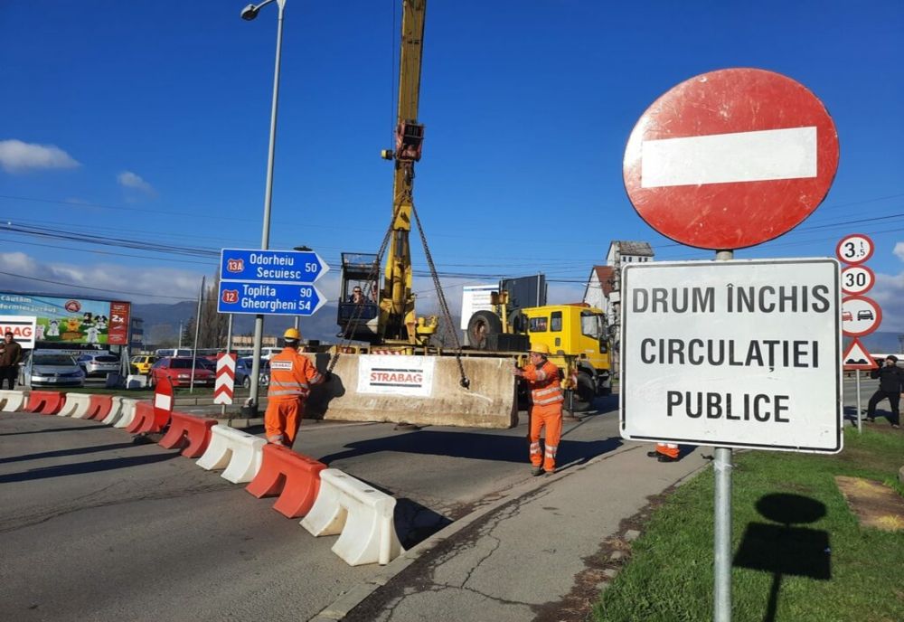 La Miercurea Ciuc a început reconstrucția pasajul peste calea ferată