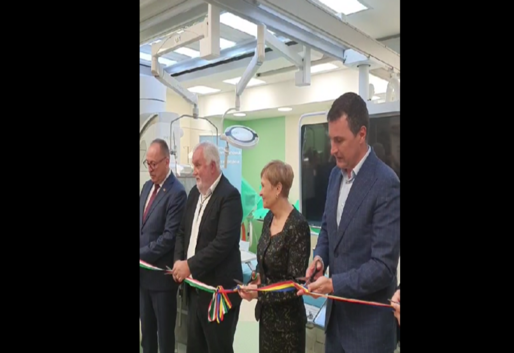 Centru de cardiologie intervenţională, finanţat de Guvernul Ungariei, inaugurat la Spitalul Judeţean din Miercurea Ciuc