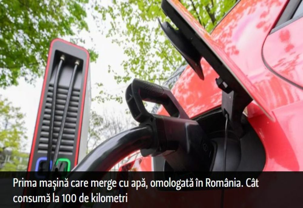 VIDEO Prima mașină care merge cu apă, omologată în România. Cât consumă la 100 de kilometri