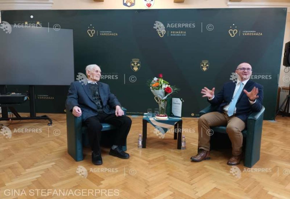 Antal Lukács, veteran din al Doilea Război Mondial, sărbătorit de Primăria Miercurea-Ciuc la împlinirea a 100 ani