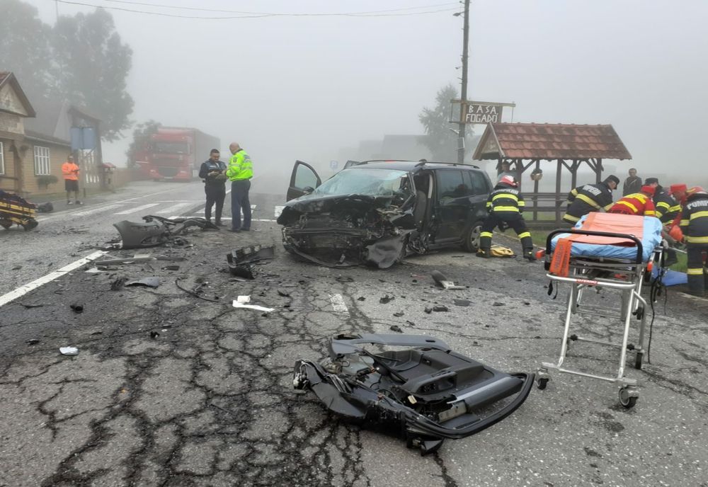 4 persoane rănite într-un accident produs în județul Harghita
