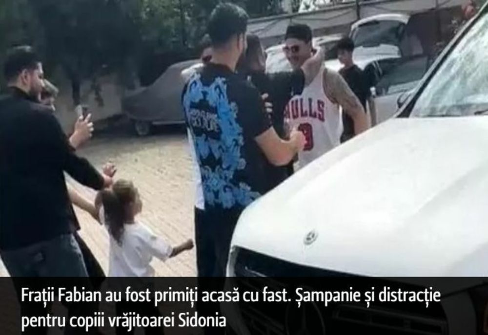 Frații Fabian au fost primiți acasă cu fast