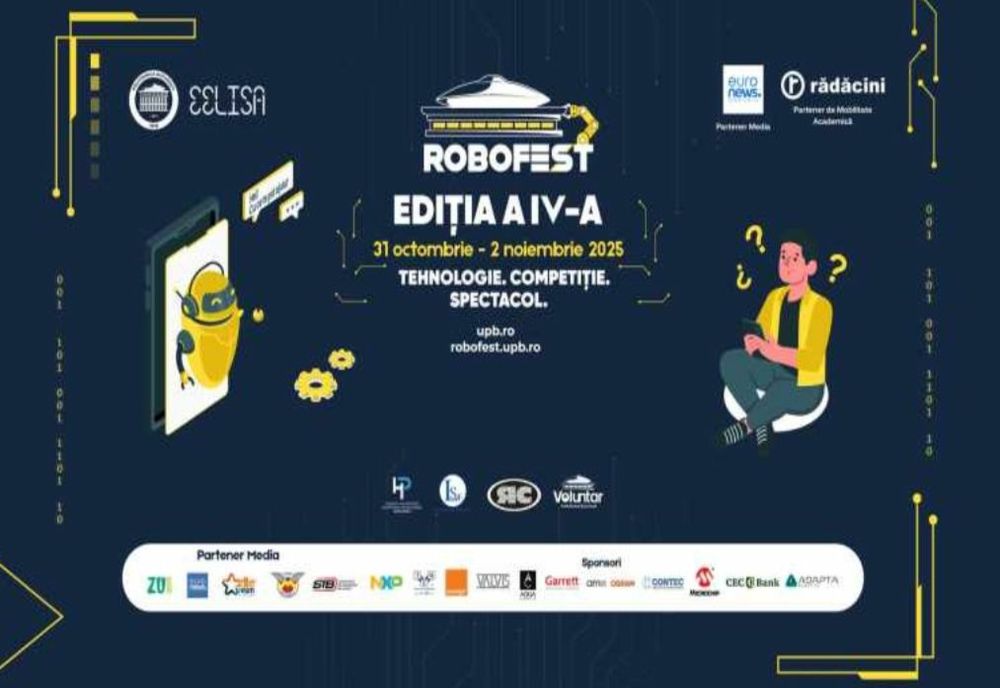 APROAPE 1.200 DE ROBOȚI - LA ROBOFEST, CEA MAI MARE COMPETIȚIE DE GEN DIN EUROPA