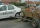 Căruță lovită de autoutilitară la Toplița. Două persoane rănite